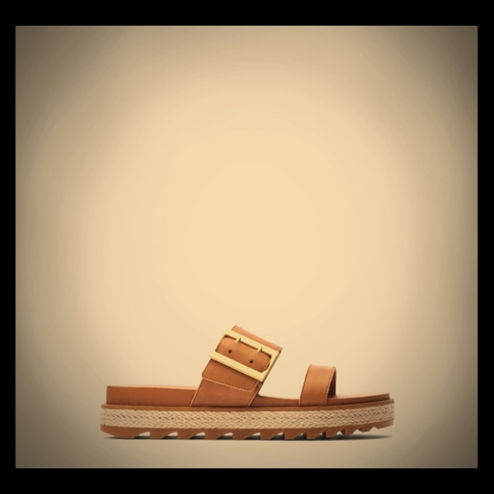 Sorel Leather Jute Slide